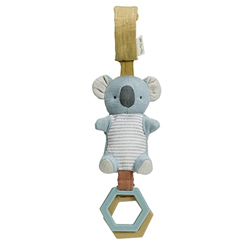 Image of Itzy Ritzy Bitzy Bespoke Jingle Travel Toy for Stroller, Car Seat or Activity Gym; Features Jingle Sound, Hexagon Rings and Adjustable Attachment Loop, Koala