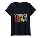 Photo Gallery donna vintage 1944 classic 1944 men women vintage year birthday maglietta con collo a v Photo Gallery donna vintage 1944 classic 1944 men women vintage year birthday maglietta con collo a v