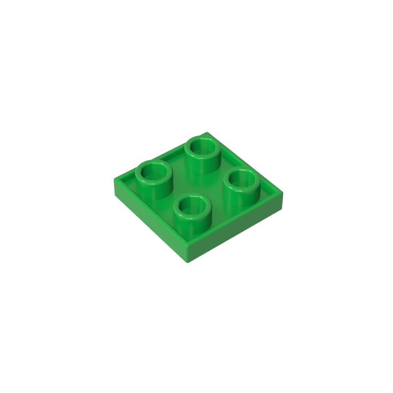 GDS-90248 2x2 Double-Sided Plate MOC Building Blocks, Bright Green, 50 PCS — image 1