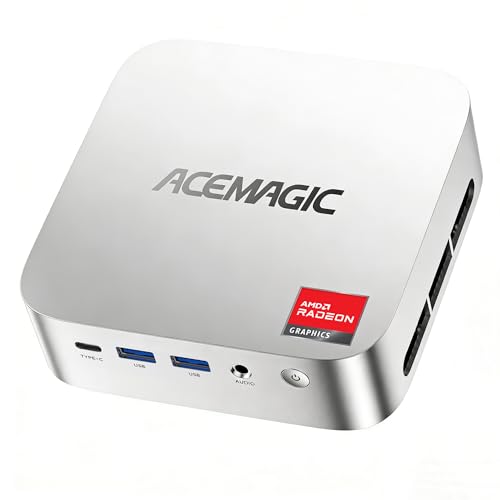 ACEMAGICIAN K1 Mini PC, AMD Ryzen 3300U (hasta 3,5 GHz) 16GB DDR4 256GB SSD Mini Ordenadores de Sobremesa, HDMI2.0+DP+Type-C, Gigabit Ethernet, 4K UHD para Oficina, Cine en Casa Ryzen 3300U/
