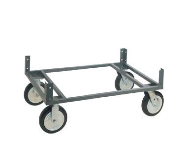 Nexel WDB3618P Dolly Base, 5" x 1-1/4" Polyurethane Casters, Gray Enamel Finish, 36" Width x 18" Depth, Gray