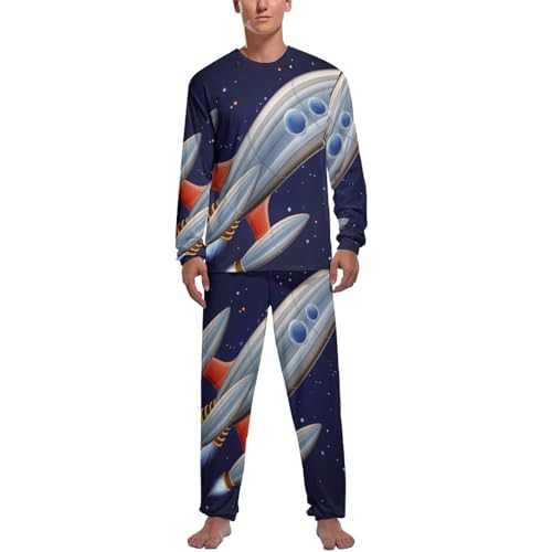 Pijama homme contre le froid nocturne avec ensemble pantalon et manches longues