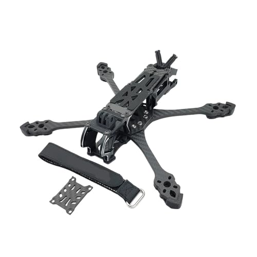 Mark5 O4 �v�� FPV �t���[���L�b�g X/DC �o�[�W���� 5 �C���`�t�@�C�o�[�N���b�h�R�v�^�[���[�V���O�h���[���A RC �t���[�X�^�C�� DIY �p�[�c�p(X frame kit black)