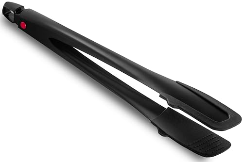 Professional Stainless Steel Kitchen Tongs, Food-Grade Silicone Anti-Slip Design with