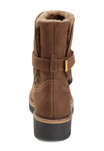 Bottines tendance camel active femme en cuir chocolat de qualité - 4