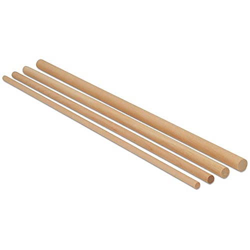 Wooden Dowel Asssortment 40 Dowel Rods 12 Inches Long By Woodpeckers #TOP4