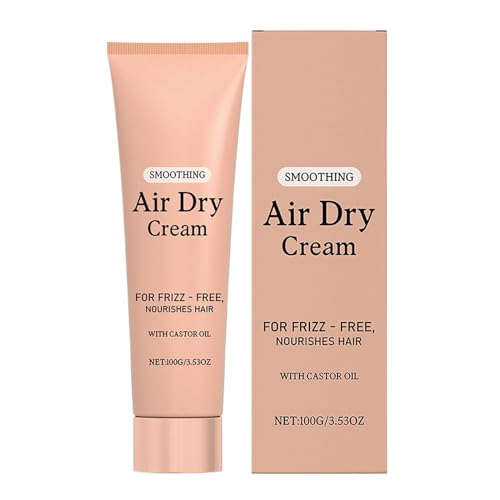 Crema Para Cabello Encrespado - 100 G Crema De Secado Al Aire, Acondicionador Para Peinado, Suavizante, Fijación Ligera, Hidratante, Suaviza, Define, Acondicionador Para Cuidado A Largo Plazo