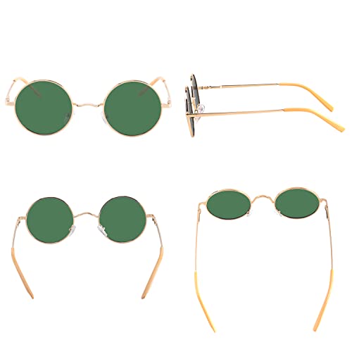 Image of Vintage Small Round Polarized Hippie Sunglasses for Men Women Circle Sun Glasses NP1002