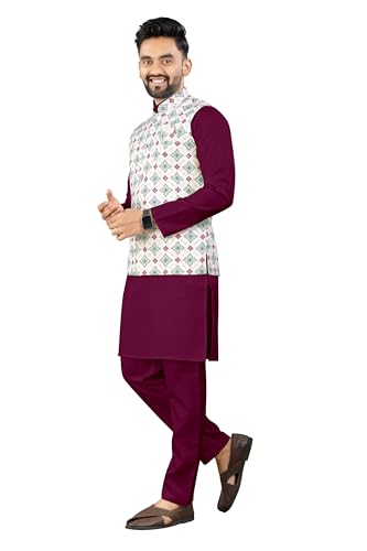 Image of Trustous Traditional Men's Kurta Koti Set (3 PCS SET)