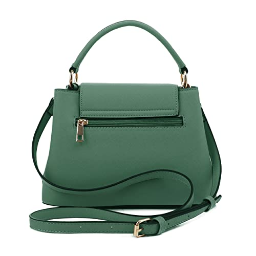 Image of EVVE Women's Small Satchel Bag Classic Top Handle Purses Fashion Crossbody Handbags with Shoulder Strap