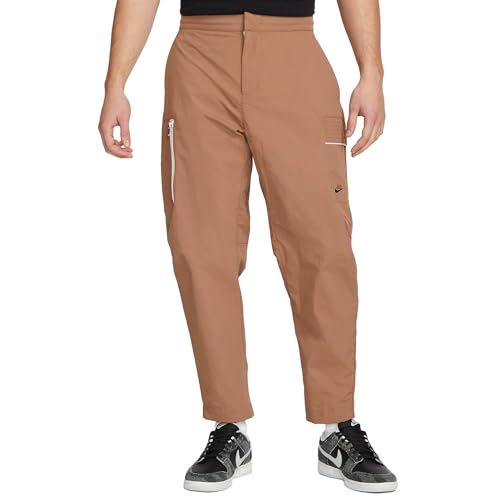 Nike Sportswear Style Essentials Men's Woven Unlined Sneaker Pants (US, Waist, 36, Regular, Archaeo Brown/Sail/Ice Silver/Archaeo)
