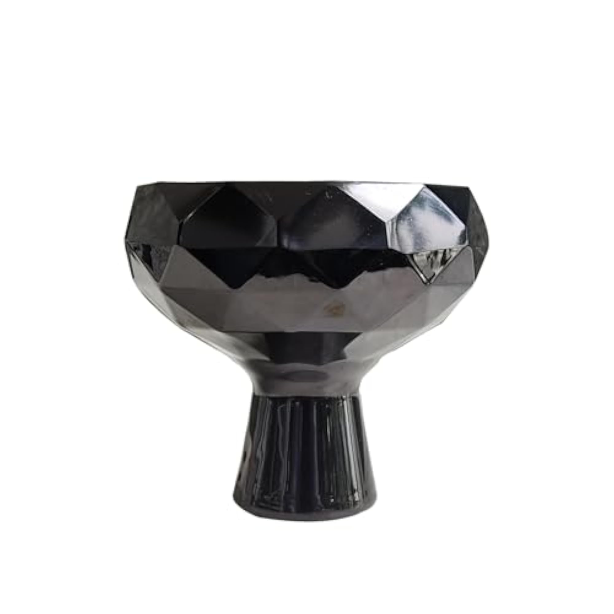 Diamond Chillum Black Head Bowl for All Hookah