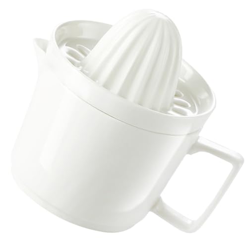 Milisten Exprimidor Manual de Cítricos Cuerpo Desmontable y Tapa Extraíble, Exprimidor de Jugo de Limón para Cocina Casera, Fácil de Limpiar y Usar