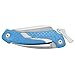 CUDA Marlin Spike Saltwater Corrosion Resistant Fishing Lockable Folding Knife with Partially Serrated Blade & Non-Slip Scale Pattern Grip