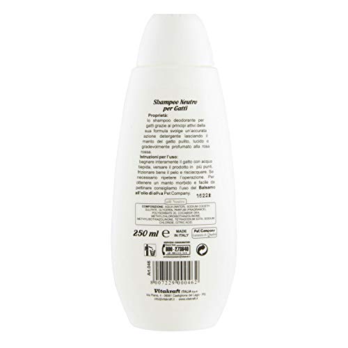 Vitakraft Super Shampoo Neutro per Gatti Profumo