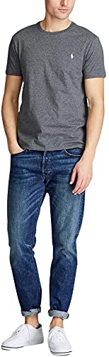 Image of Polo Ralph Lauren Mens Crew Neck T-Shirt (M, DarkGreyHtr)