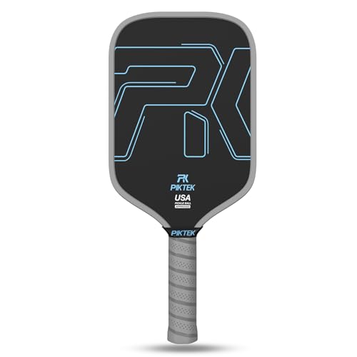 Pickleball Paddles, Carbon Fiber Pickleball Paddle with 16mm Polymer Honeycomb Core Professional Lightweight Pickle Ball Racket for Men Women, Grade Spin Control & Durability