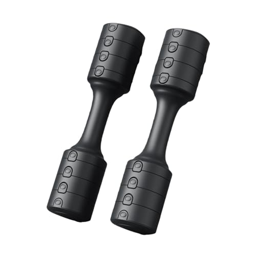 perfeclan 2x mancuernas ajustables, mancuernas de entrenamiento, pesas de mano desmontables antideslizantes multifuncionales, equipo de Fitness para gimnasio en, Negro