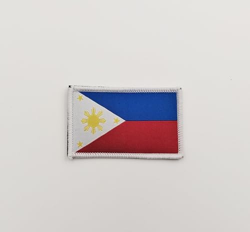 Parches Bordados Bandera Filipinas - Escudo Filipinas bordado - Parches Filipinas Bordados - Parches Filipinas Militares, parche Filipinas (Filipinas)