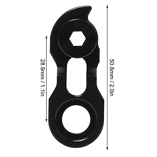 Image of Keenso Derailleur Hanger Extender, Rear Derailleur Hanger Extension Bike Frame Tail Hook Extender for 34T-52T