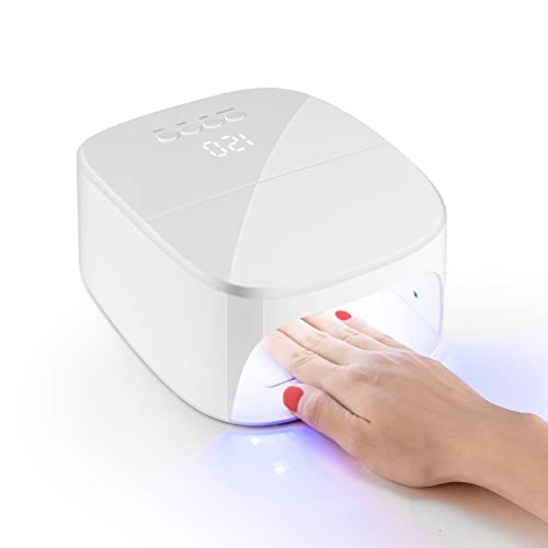 Lampe à ongles en gel 60W LED Lampe à ongles UV Sèche-lampe à polymériser Lampe à ongles en gel professionnel Outil de manucure pour ongles avec réglage de la minuterie 3 et écran LCD Cover