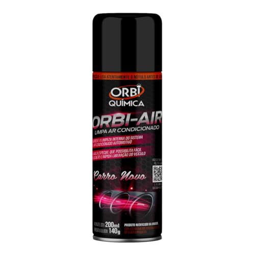 Spray Higienizador Orbi-Air Limpa Ar Condicionado Automotivo Fragrância Carro Novo - Orbi Química