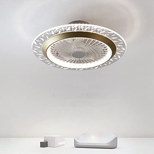 Lampara de techo , Lámpara de techo con ventilador de dormitorio con grafiti, moderna y minimalista, con ventiladores, de lujo, con plumas, 3 velocidades, silenciosa, invisible, con forma de araña, In