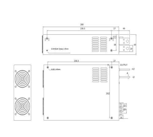 Alimentation 12V haute efficacité à découpage BS-1500W