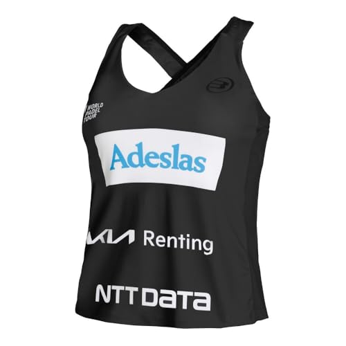 Bullpadel Camiseta para Mujer sin Mangas Orlas Alejandra Salazar Pádel Negro 🔥