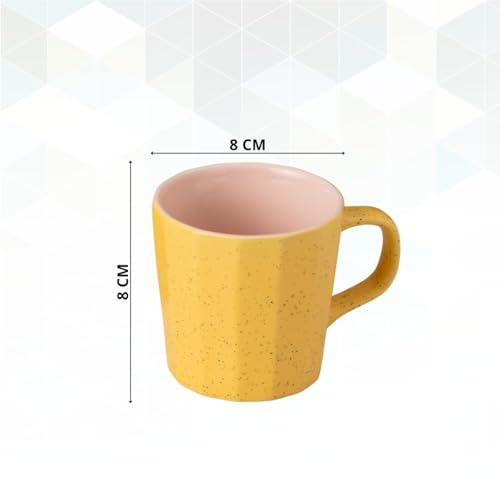Image of Clay Craft Fine Ceramic Armada Coffee Mug Set of 6, Cups for Tea & Coffee, Mug Set, Gift Set, Elegant Design for Home and Kitchen and Can Be Gifted to Your Loved Ones On Any Occassions