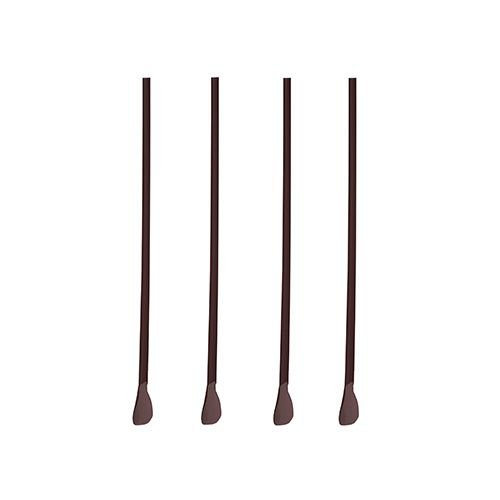 Preisvergleich Produktbild 3300 Trinkhalme mit Löffel Ø 6 mm · 20 cm schwarz