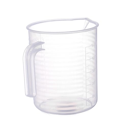 Plastic Measuring Cup with Lid and Handle