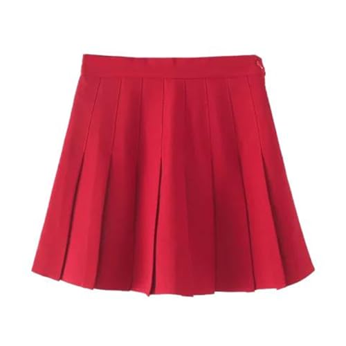 Women's Front Pleat High Waisted Wool Skirt A-Line Slim Fit3