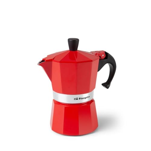 Orbegozo Cafetera Italiana KFR340 3 Tazas Rojo