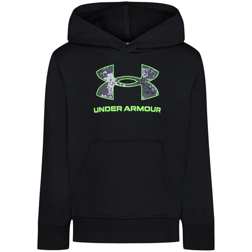 Image of Under Armour Boys' Fleece Pullover Hoodie Sweatshirt, Soft & Comfortable, Relaxed Fit