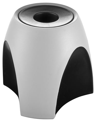 HAN 1752-31, Delta Paper Clip Dispenser. Attractive, Elegant and Stylish. Premium Quality with Ring Magnet, Light-Grey/Black