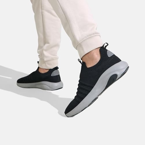 Image of Neeman's Unisex Begin Walk 'Breeze' Slip Ons Shoes | Breathable Knit Upper with Cushioned Insole & Supportive Midsole for Everyday Comfort