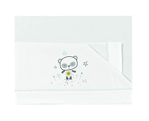 Bimbi Chic Tript.Sab.100% Alg.Cuna 003 Panda 601 20 - Sábanas, unisex