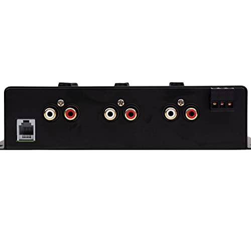 Crunch CRXR 2-Way/3-Way Active Crossover with Bass Knob, 8.5V Line Driver, 4-Channel Input for Car Audio Systems