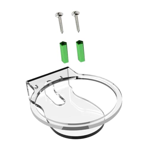 KOMBIUDA Wall Mounted Holder for Transparent Design Space Saving Stand for Bedroom Kitchen and Living Room Securely Holds Without Blocking