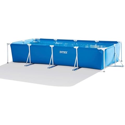 Intex Rectangular Frame Above Ground Outdoor Swimming Pool Cover