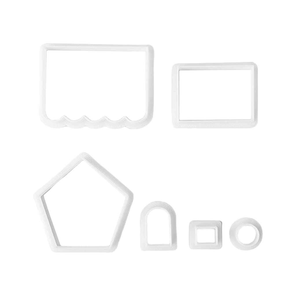carotoe Christmas Cookie Pastry Embossing Mold Stamper House Kitchen Baking Biscuit Fondant Decorating Tools Cookie Stamps for Baking