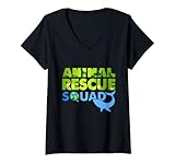 Photo Gallery donna squadra di salvataggio animali citazione divertente maglietta con collo a v Photo Gallery donna squadra di salvataggio animali citazione divertente maglietta con collo a v