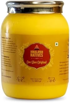 Himalayan Natives Original Cow Ghee 1L | 100% Natural & Preservative-Free | 100% Pure Desi Ghee | Strengthens Muscles