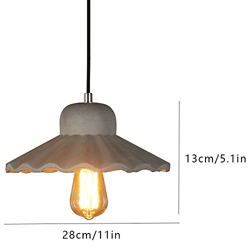 Luz de suspensión nórdica de cemento moderna para sala de estar 8