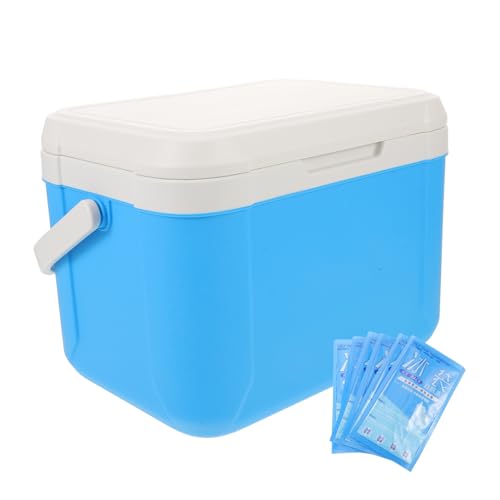 Yardwe Caja Enfriadora Portátil Aislante con Paquete de Hielo Resistente y Ligera para Picnic Camping Pesca y Coche para Alimentos Bebidas y Cebos