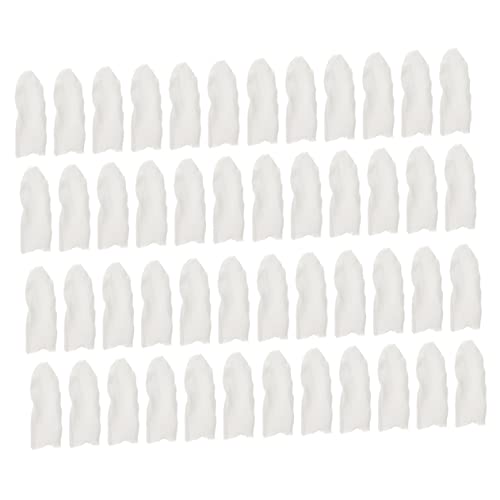 SUPVOX Fingertip Protective Covers 200pcs Anti-Cut Finger Sleeves Non-Slip Kitchen Chopping Covers Breathable for Fingers White