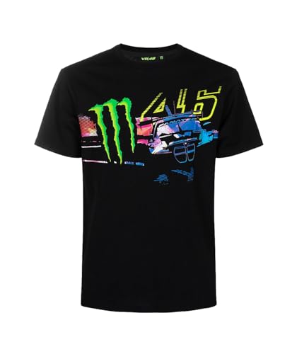 Valentino Rossi T-Shirt VR46 Monster Dual Line, Homme, XXL, Noir