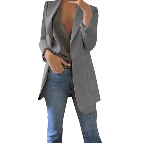 Blazers for Women Business Casual Button Work Office Jackets Blazer Open Front Long Sleeve Lapel Jacket Outfit