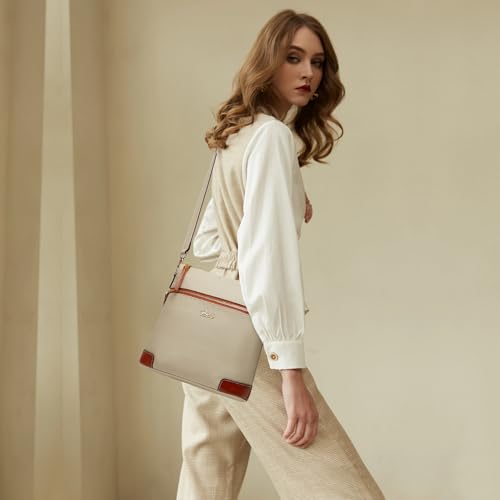 BOYATU Leather Crossbody Bag for Women: Designer Shoulder Purse for Travel - Trendy Genuine Leather Handbag for Everyday2